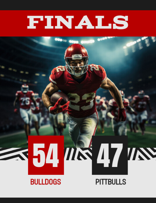Copy of sports final score poster design | PosterMyWall