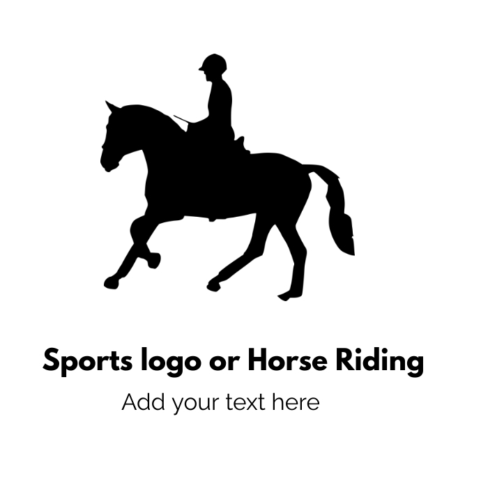 Copy of sports logo or Horse Riding | PosterMyWall