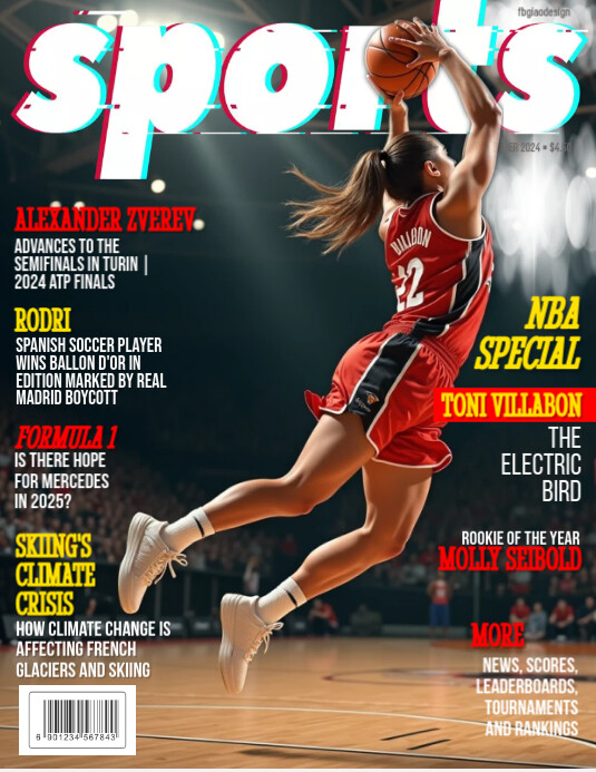 Copy of Sports magazine cover 241119 | PosterMyWall