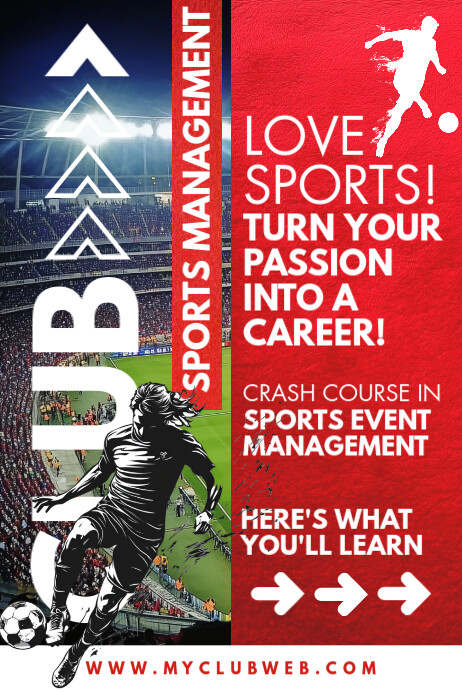 Sports Management Course Template Poster