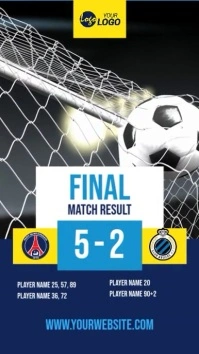 Sports Match Result Template Instagram Story