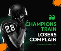 sports motivational quotes Rettangolo medio template