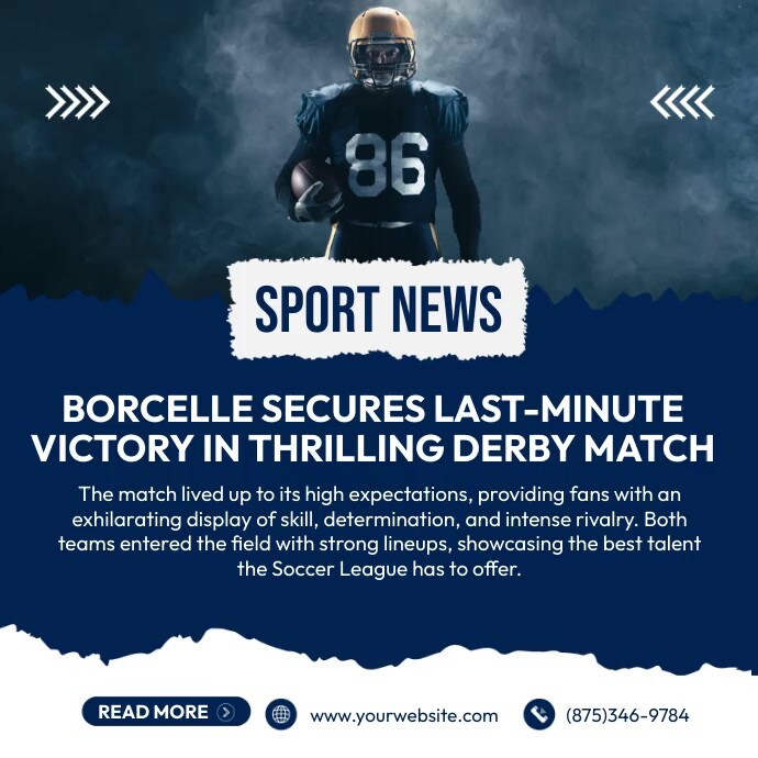 Sports News Template | PosterMyWall