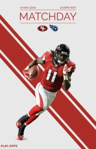 sports poster Tabloid template