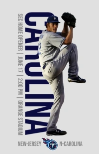 Sports poster design Tabloid template
