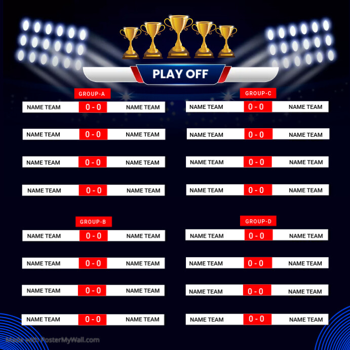 SPORTS SCHEDULES Template PosterMyWall