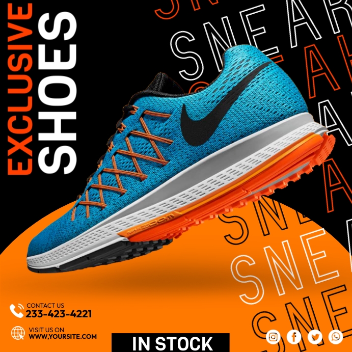 Shoe Flyer Example Sports Shoes Flyers Template | PosterMyWall