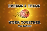 sports team flag,motivational quote flag Bendera template