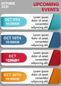 sports team schedules A3 template