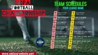 SPORTS TEAM SCHEDULES วิดีโอหน้าปก Facebook (16:9) template