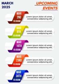 sports team schedules A3 template