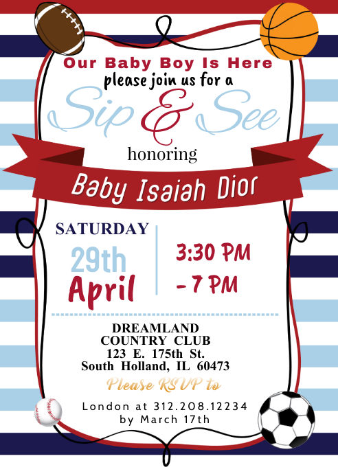 Modele Sport Theme Baby Shower Inviter Postermywall Modele Sport Theme Baby Shower Inviter Postermywall
