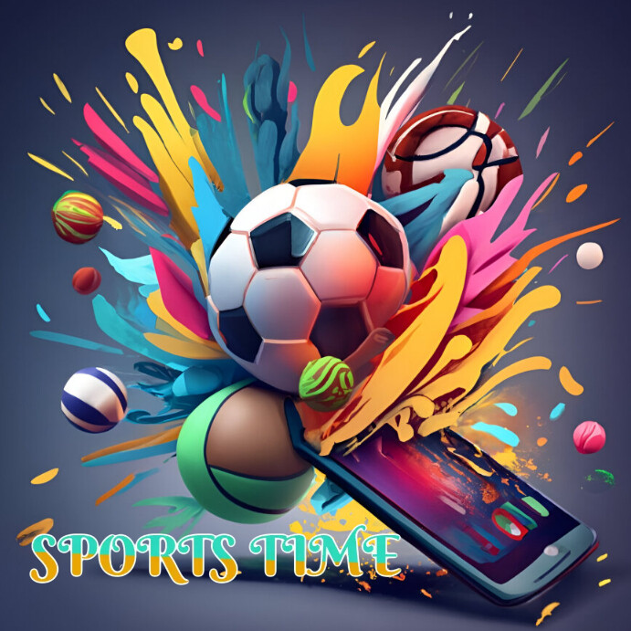 Sports time Template PosterMyWall