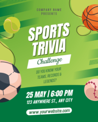 Sports Trivia Challenge Instagram Portrait template