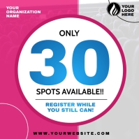 Spot Availablity Countdown 2 Instagram Plasing template