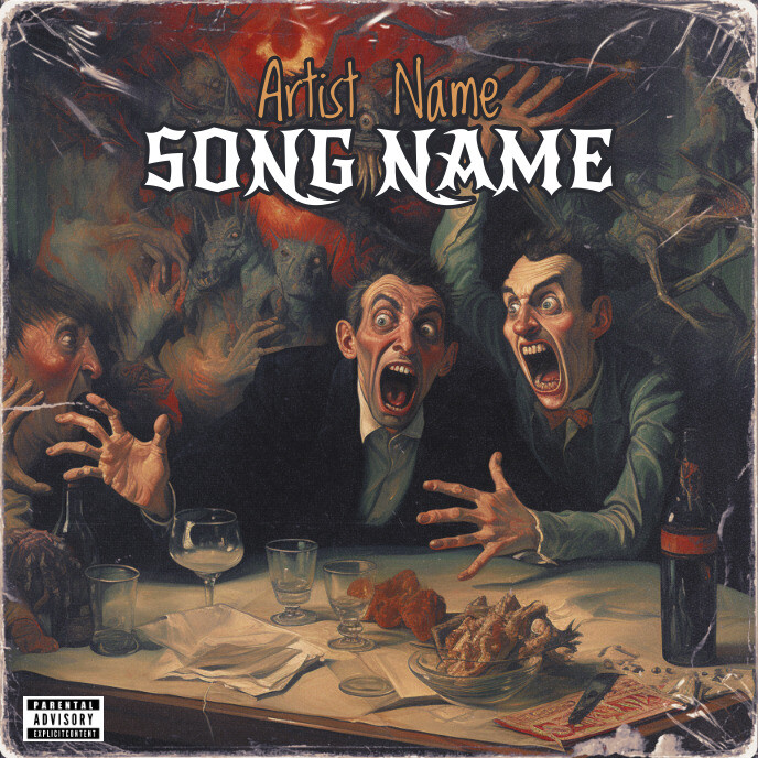 spotiffy deezer Album Cover music trap mixtap Okładka albumu template