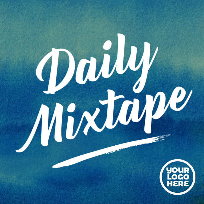 Spotify album art daily mixtape music cover Albumhoes template