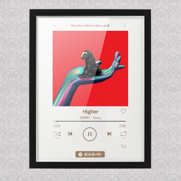 Spotify Music Glass Art Template Sampul Album