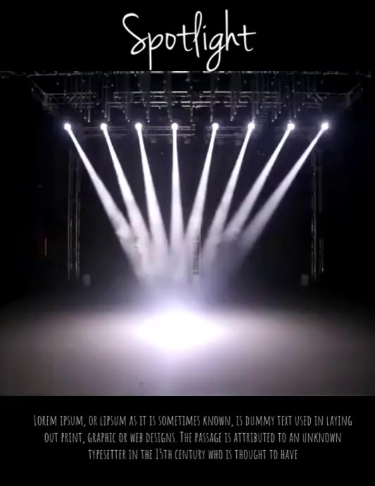 Spotlight Flyer Template | PosterMyWall
