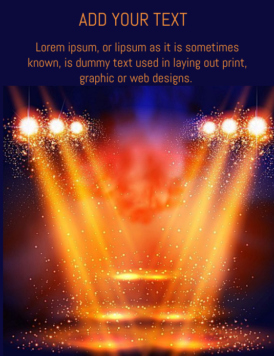 Flyer Splashlight Copy of SPOTLIGHT FLYER | PosterMyWall