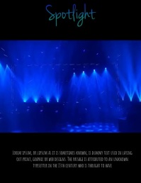 Flyer Splashlight Spotlight Flyer Template | PosterMyWall