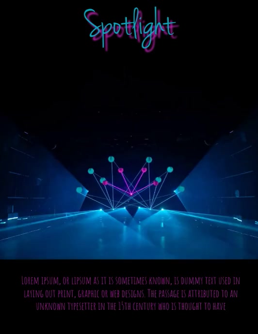 Spotlight Flyer Template | PosterMyWall