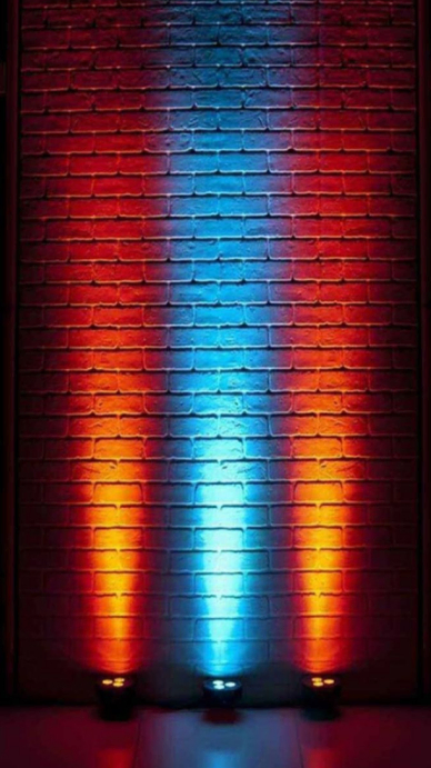 Spotlight Stage Brick Wallpaper Template | PosterMyWall