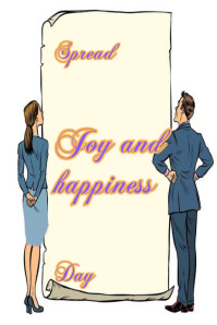Spread Joy and happiness day Banner 4' × 6' template