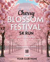 spring, event, cherry blossom festival Instagram Portrait template