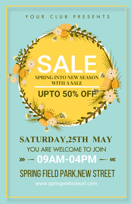 spring, event,spring card 小报 template