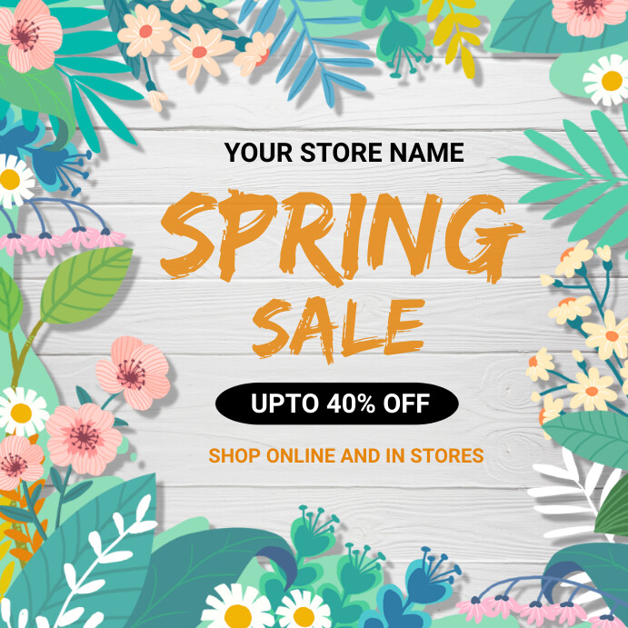 spring, event,spring card Template | PosterMyWall