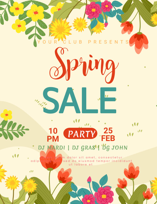 Spring Day Tamplete spring, event, first day of spring Template | PosterMyWall