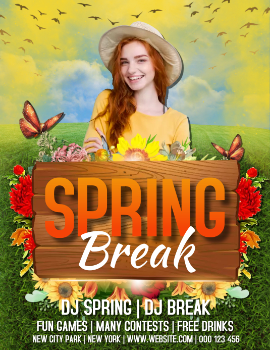 spring, event,spring card retail Flyer (US Letter) template