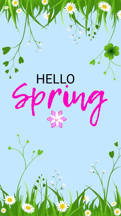 Copy of Spring, hello spring, spring party | PosterMyWall