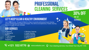 spring, spring cleaning service Pos Twitter template