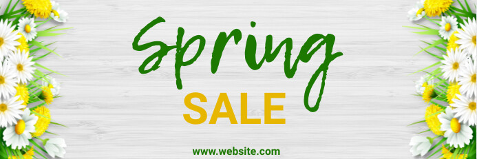 spring, event, business 横幅 2' × 6' template