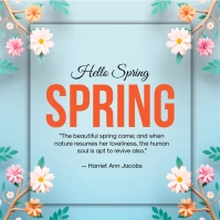 spring, event,spring card Wpis na Instagrama template
