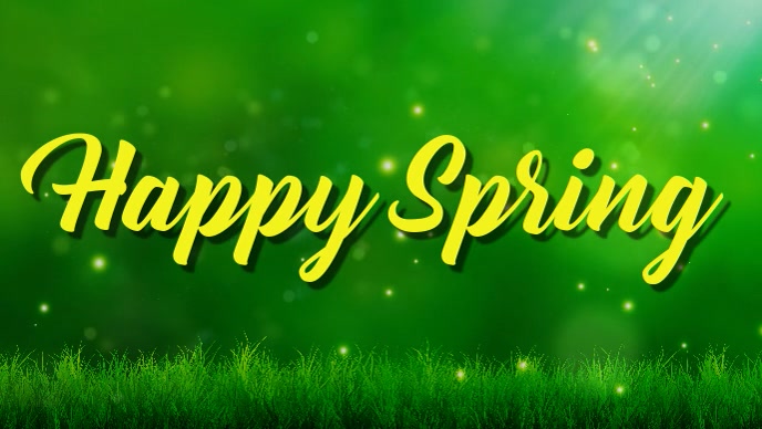 自定义此春季 facebook 封面视频 (16:9)模板