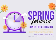 spring, event,spring card Postcard template