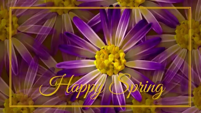 spring, event,spring card Video copertina Facebook (16:9) template