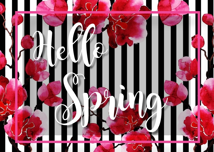 spring, event,spring card Postcard template