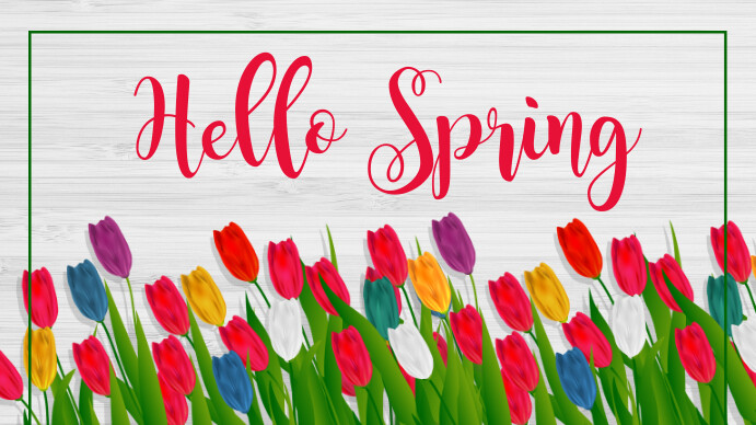 spring, event,spring card Voorlegging (16:9) template