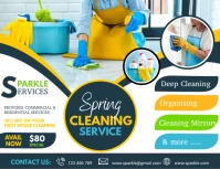 spring, spring cleaning service Flyer (US Letter) template