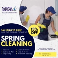 spring, spring cleaning service Instagram Post template