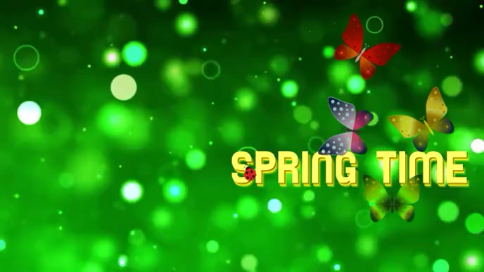 Spring 2021 Digital Display Video 数字显示屏 (16:9) template