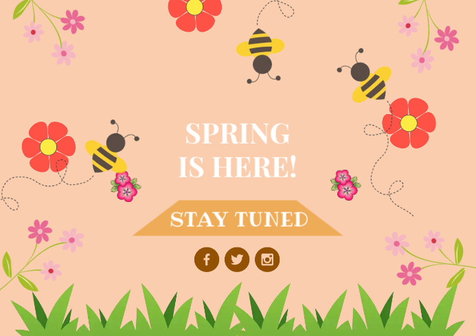 Spring A4 Template | PosterMyWall