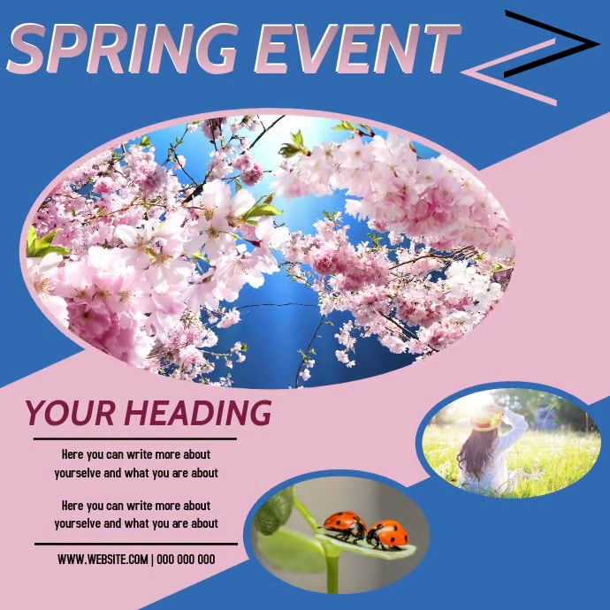 SPRING AD DIGITAL VIDEO SOCIAL MEDIA Template | PosterMyWall