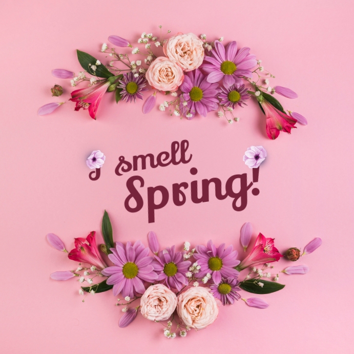 Spring Ads Square (1:1) template