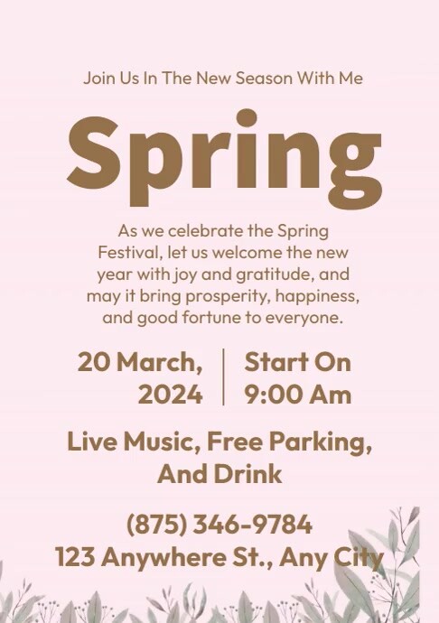 Spring Ads Template | PosterMyWall