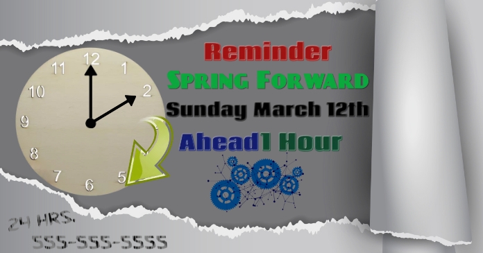 Spring Ahead Template | PosterMyWall